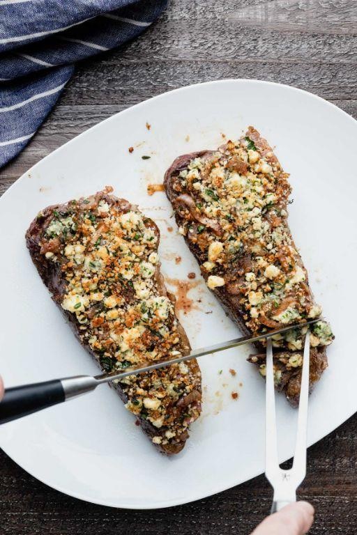 Blue Cheese Crusted Steak
