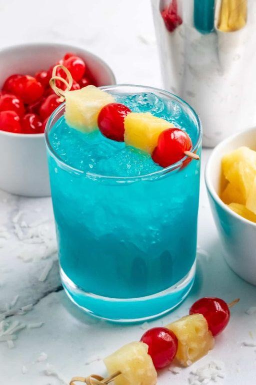 Blue Hawaiian Rum Shot