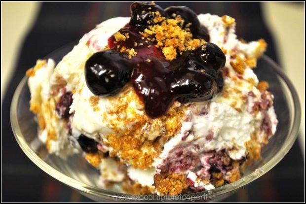 Blueberry Cheesecake Fried Ice Cream