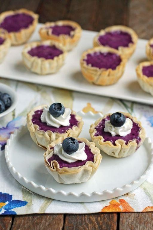 Blueberry Cheesecake Tartlets