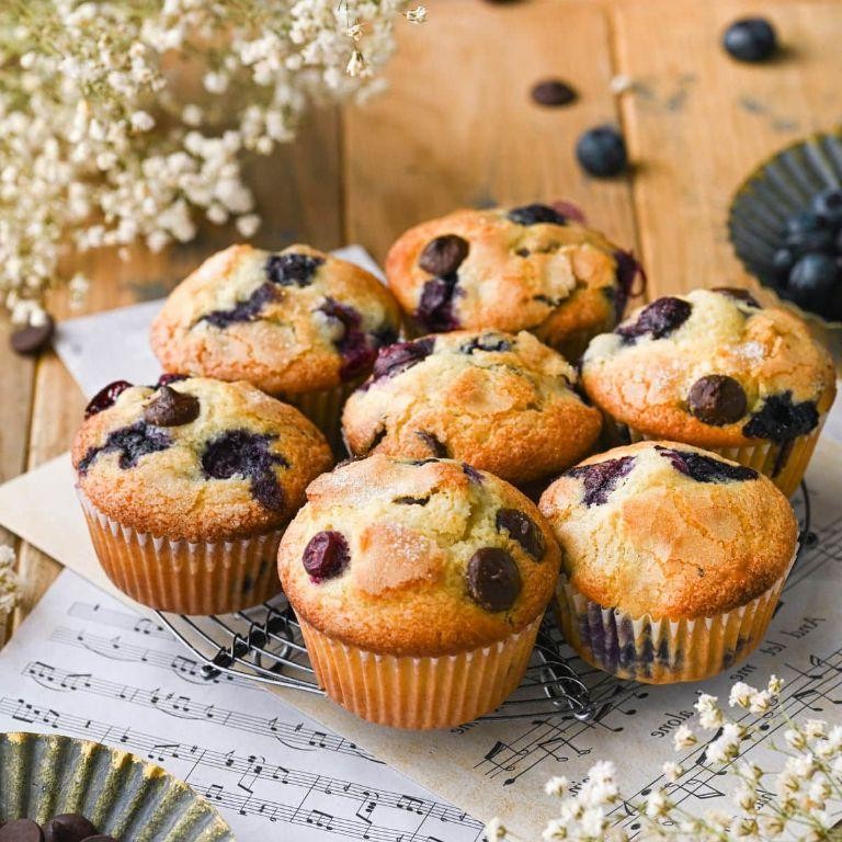 Blueberry Chocolate Chip Muffins