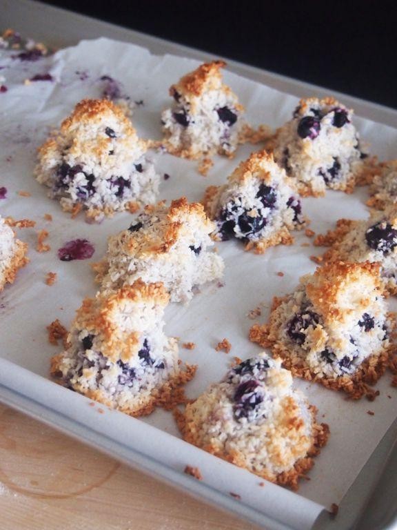 Blueberry Coconut Macaroons