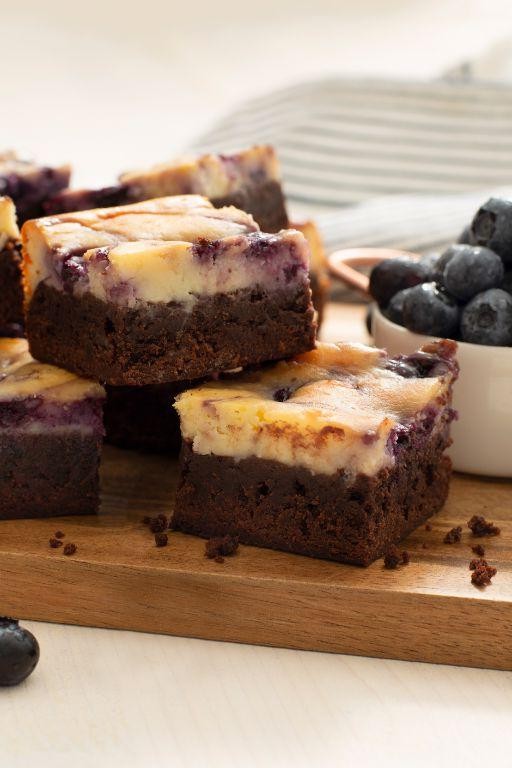 Blueberry Cream Cheese Brownies