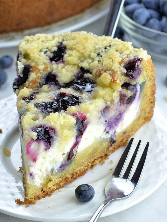 Blueberry Cream Cheese Cake