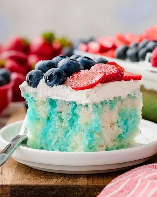 Blueberry Jello Instant Pudding Cake