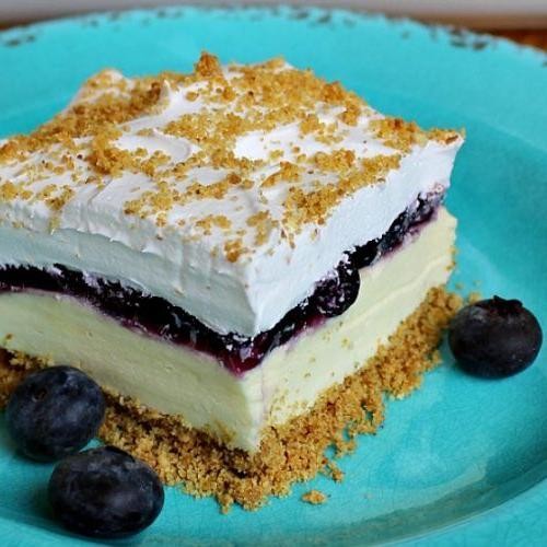 Blueberry Lemon Cheesecake Pudding