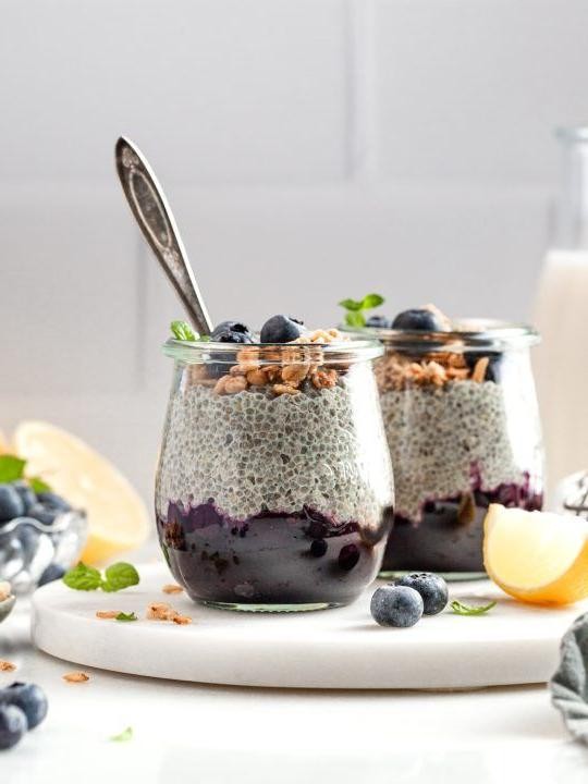Blueberry Lemon Chia Pudding