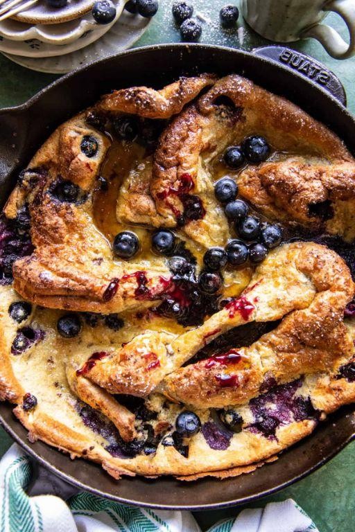 Blueberry Lemon German Pancake