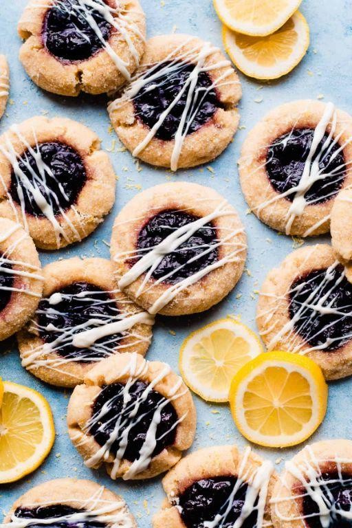Blueberry Lemon Thumbprint Cookies