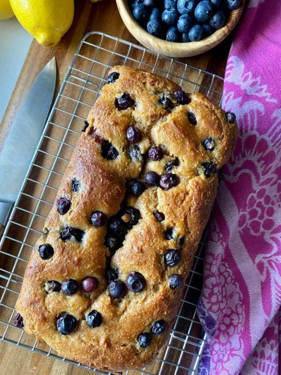 Blueberry Lemon Whole Wheat Bread