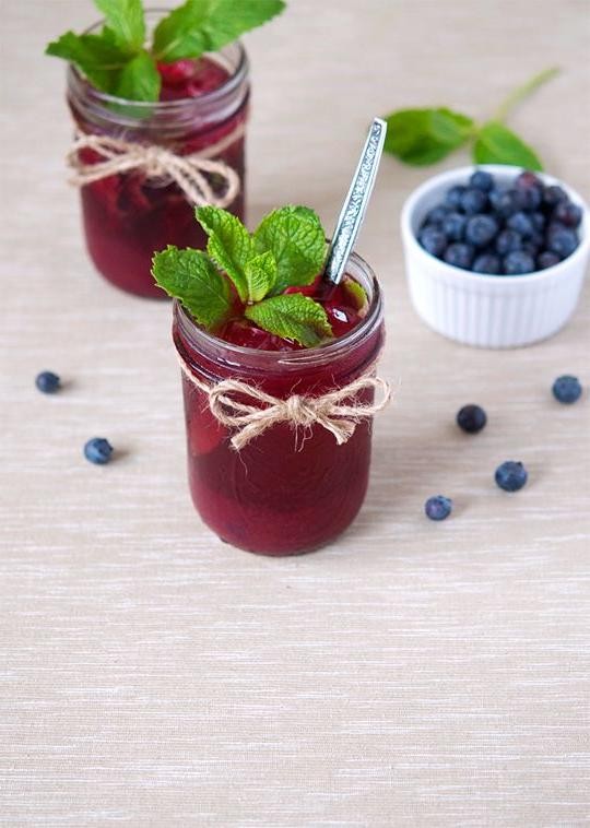 Blueberry Mint Ice Tea