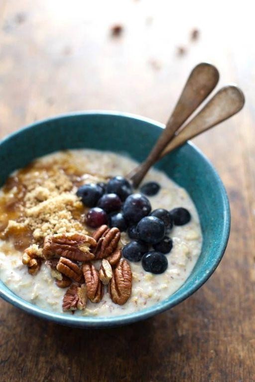 Blueberry and Flaxseed Overnight Oats