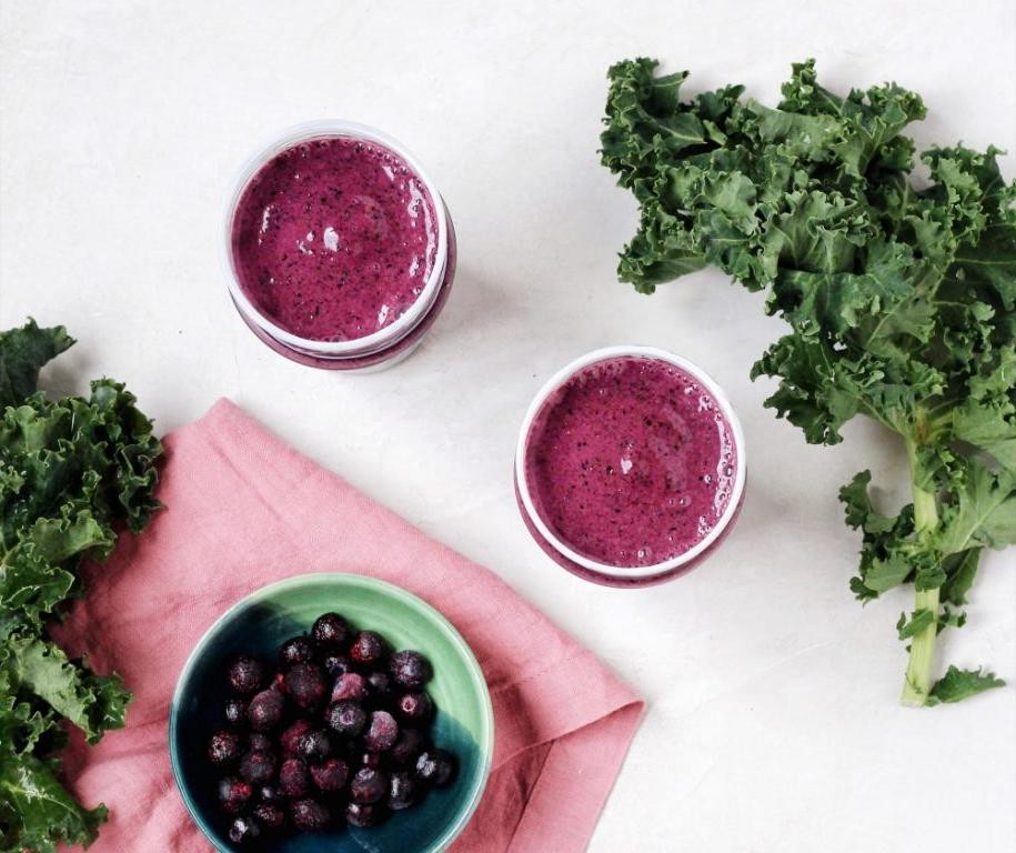 Blueberry and Kale Detox Smoothie