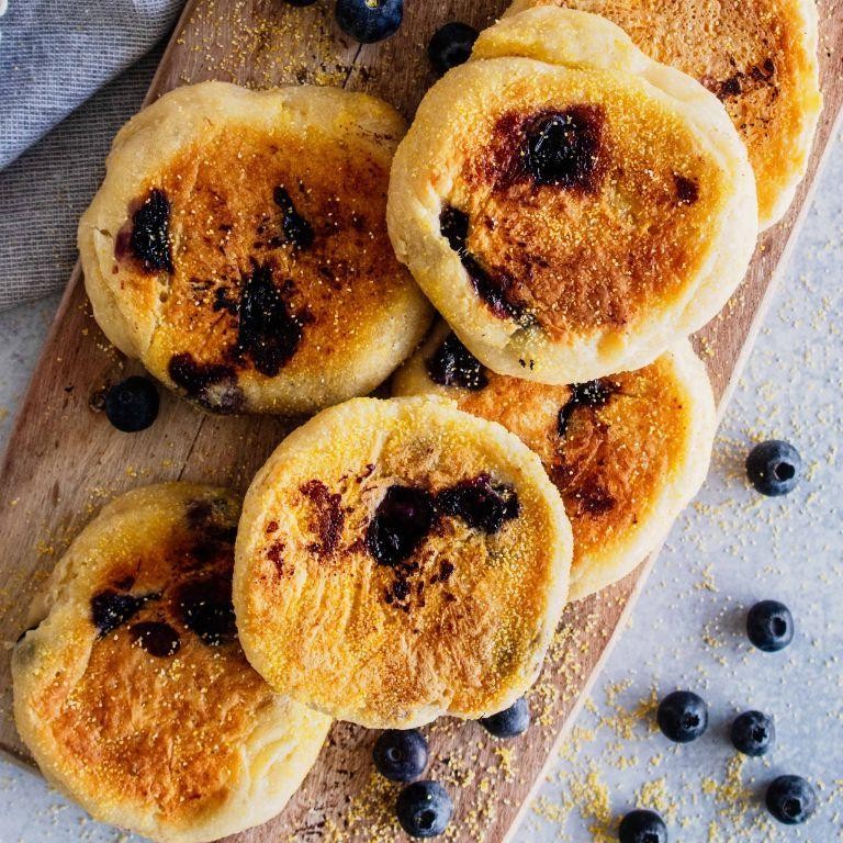 Blueberry and Lemon English Muffins