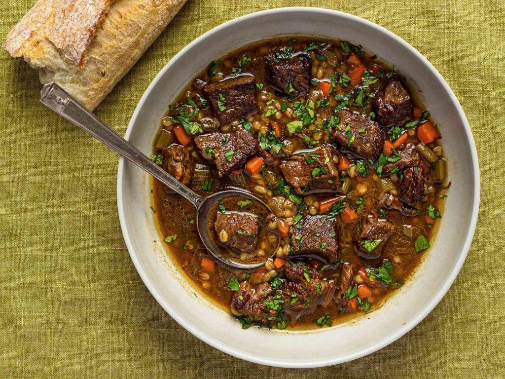 Braised Beef and Barley Soup