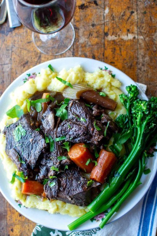 Braised Beef with Dark Chocolate and Red Wine
