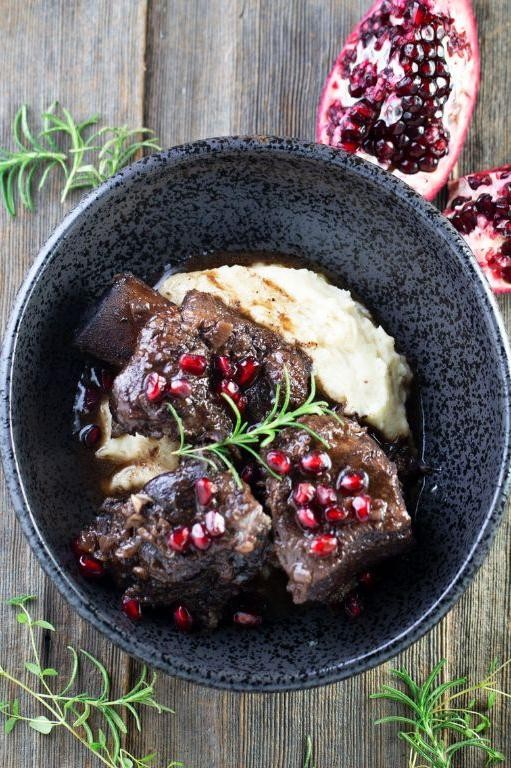 Braised Beef with Pomegranate Molasses