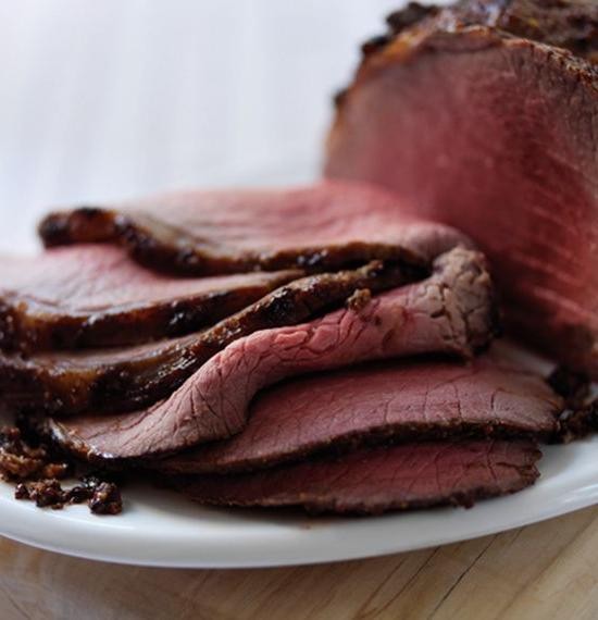 Braised Chuck Roast with a Honey Mustard Glaze