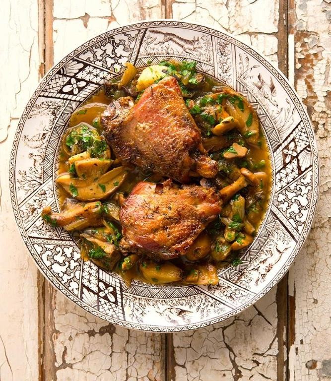 Braised Pheasant with Root Vegetables