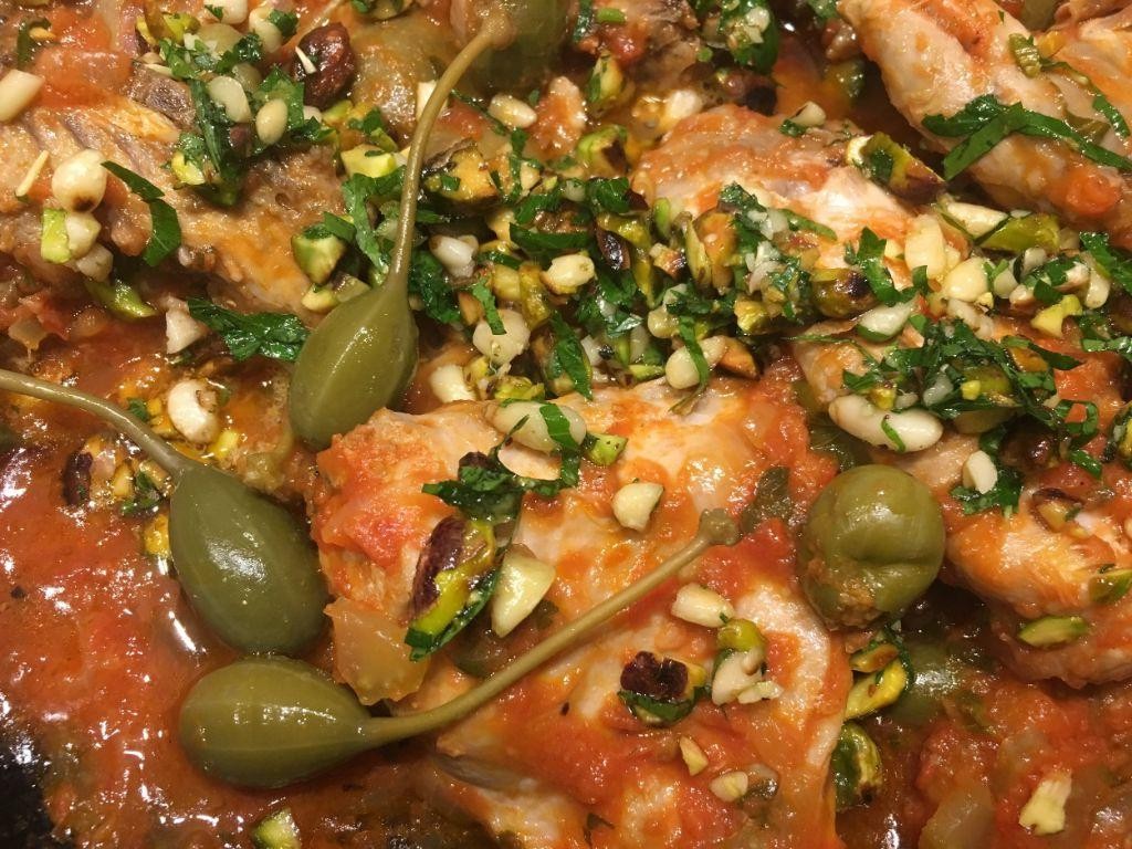 Braised Rabbit with Olives and Tomatoes