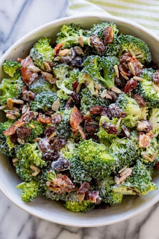 Broccoli Salad with Bacon and Raisins