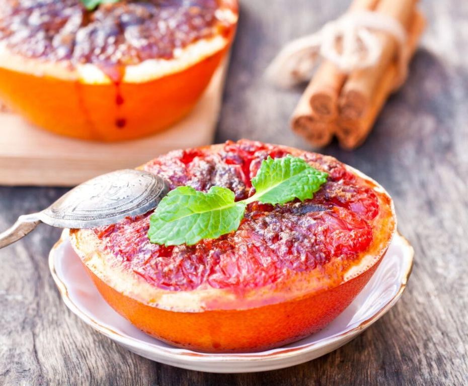 Broiled Grapefruit with Cinnamon