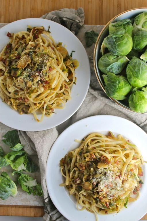 Brussels Sprouts Noodles with Balsamic Glaze