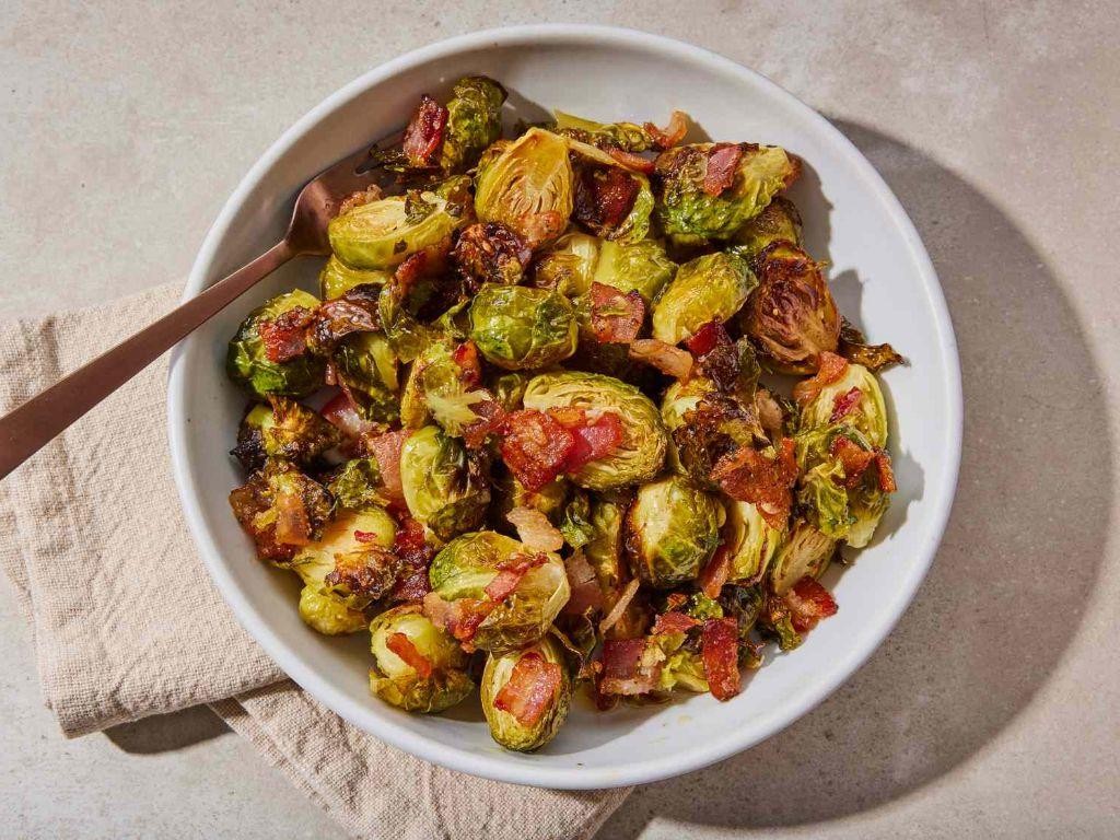 Brussels Sprouts with Bacon and Maple Syrup