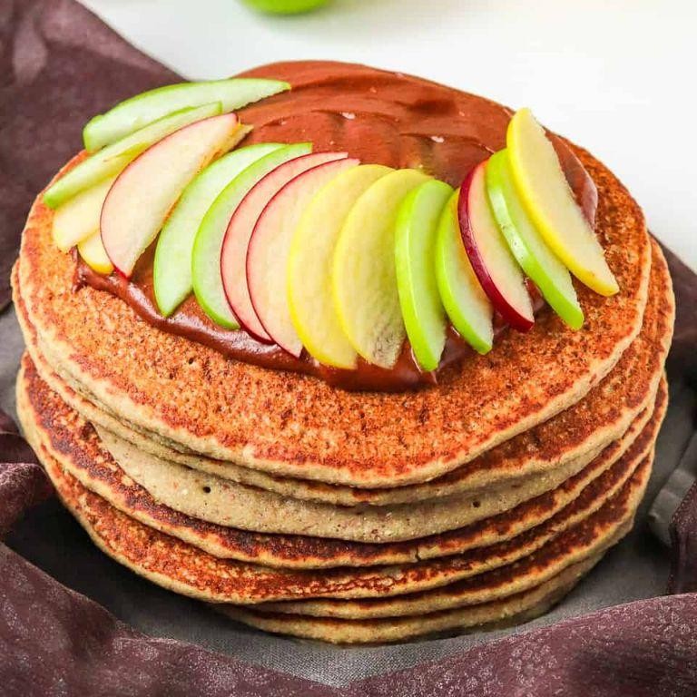 Buckwheat Pancakes with Apple Sauce