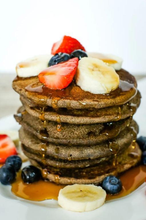 Buckwheat Pancakes with Fresh Berries