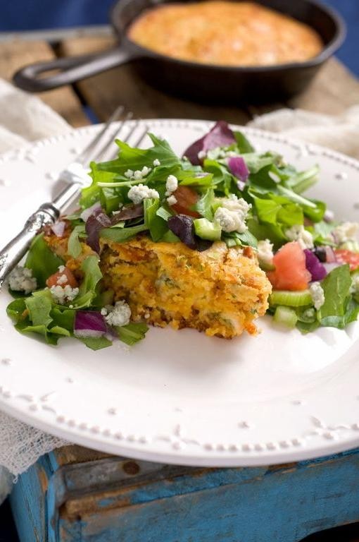 Buffalo Chicken Cornbread Salad