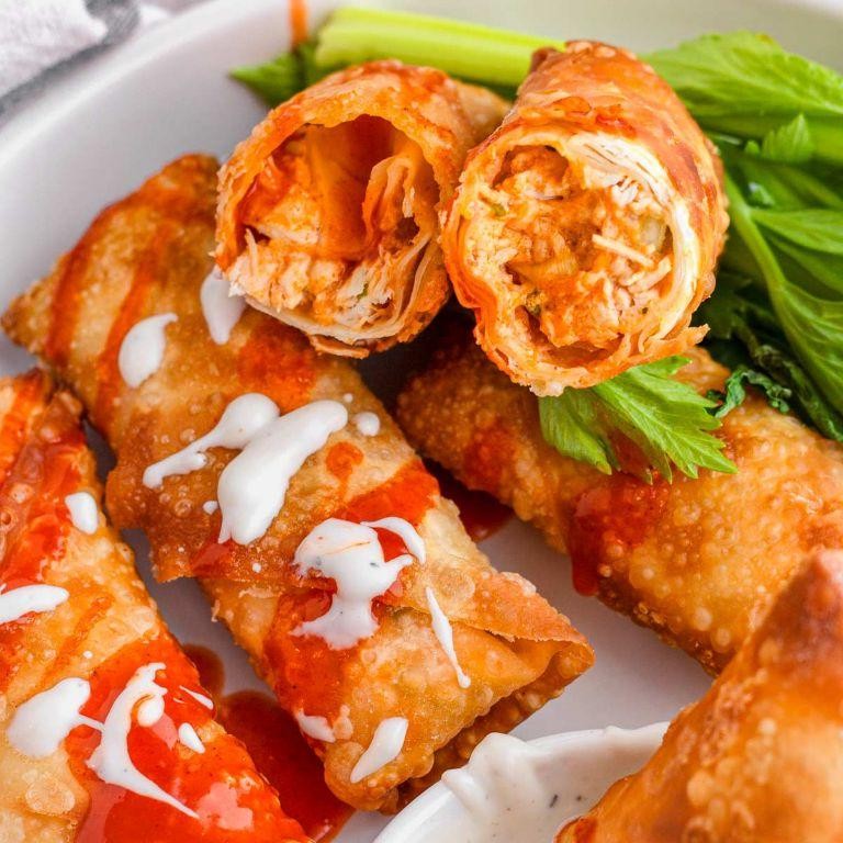 Buffalo Chicken Egg Rolls