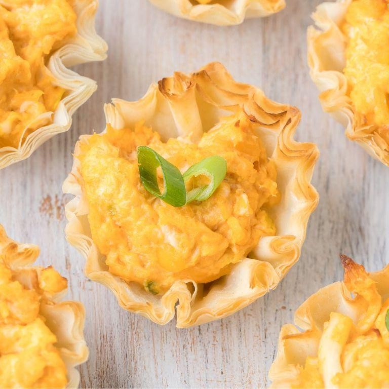 Buffalo Chicken Mini Phyllo Cups