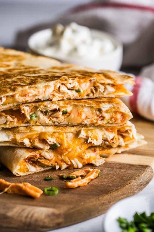 Buffalo Chicken Quesadillas