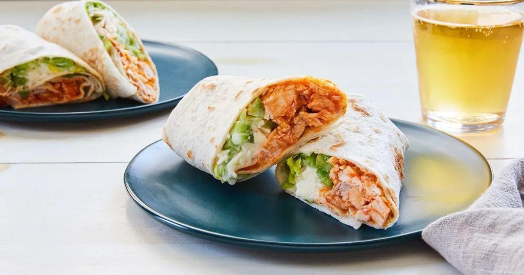 Buffalo Chicken Wrap with Blue Cheese