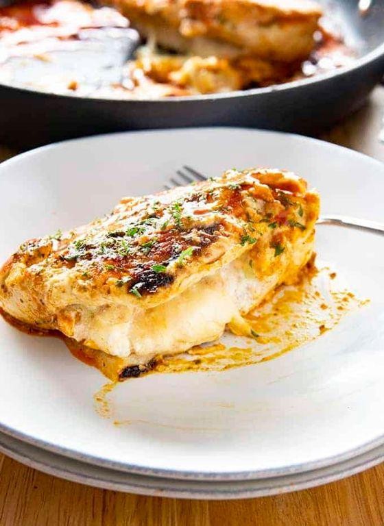 Buffalo Mozzarella Stuffed Chicken Breast