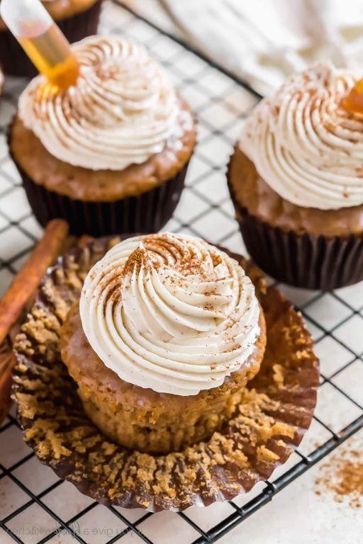 Bushwacker Cupcakes with Rum Frosting