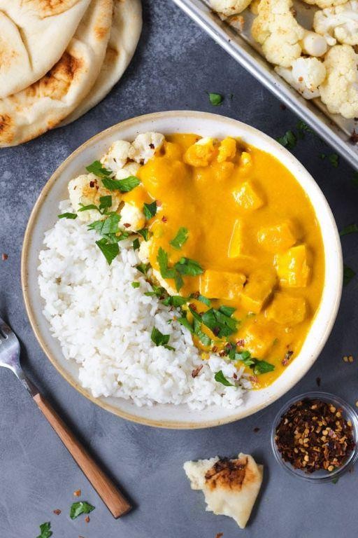 Butternut Squash and Cauliflower Curry