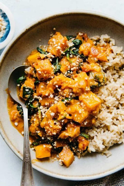 Butternut Squash and Spinach Saag