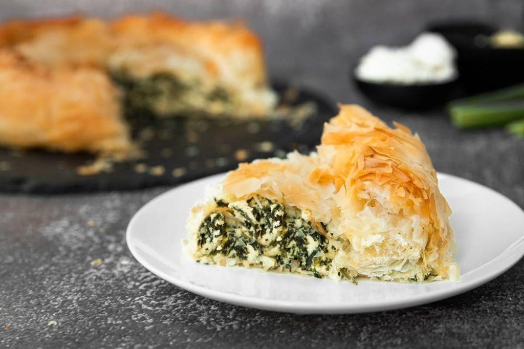Byrek (Albanian Spinach and Cheese Pie)