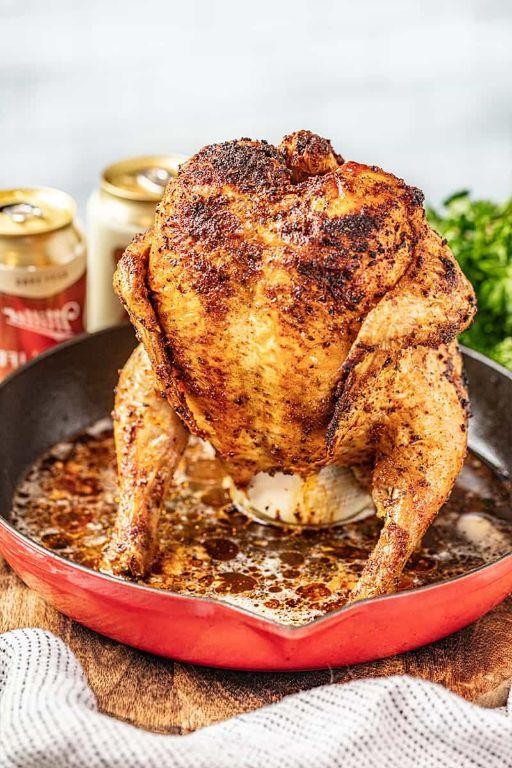 Cajun Spiced Beer Can Chicken