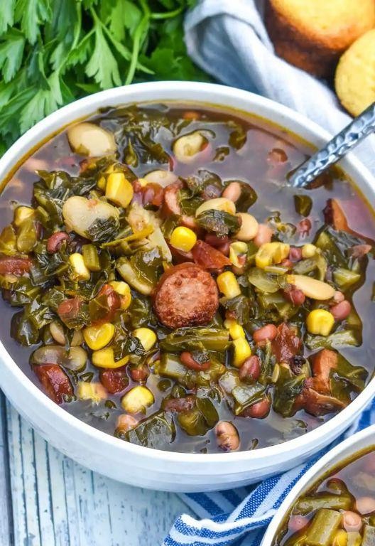 Cajun Swamp Soup with Andouille Sausage