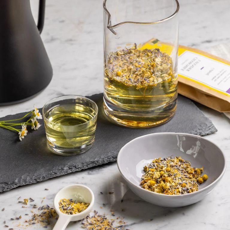 Calming Chamomile and Lavender Herbal Tea