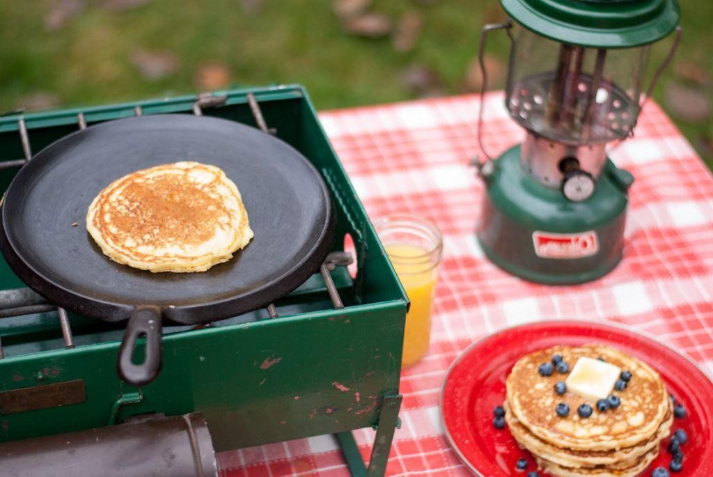 Camp Stove Pancakes