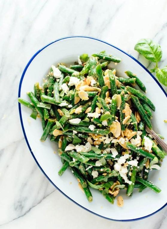 Canned Green Bean Salad with Feta