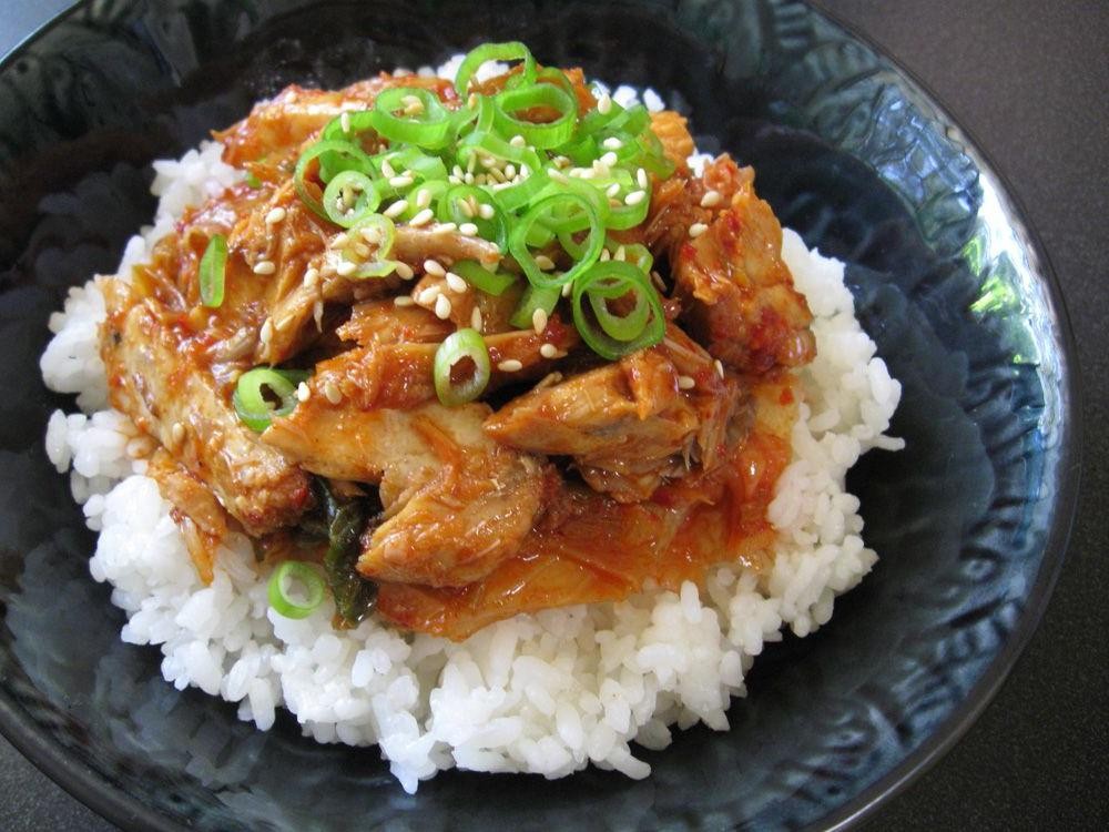 Canned Mackerel and Rice Bowl