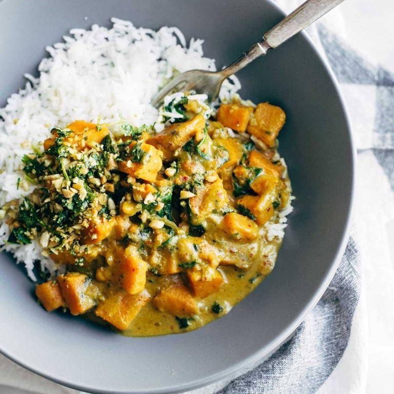 Canned Mackerel and Sweet Potato Curry
