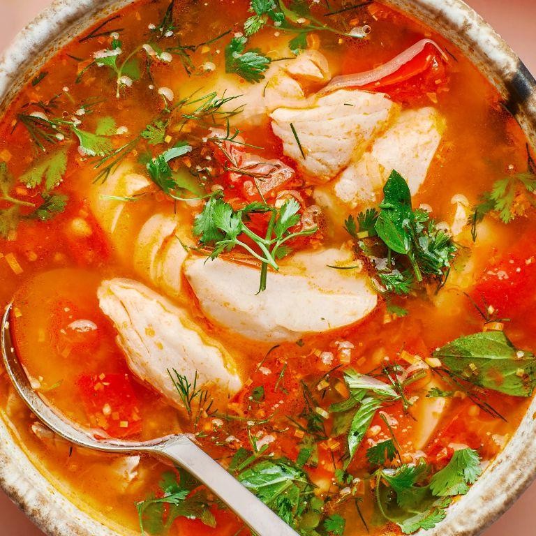 Canned Mackerel and Tomato Soup