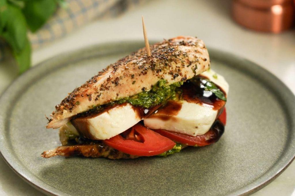 Caprese Mozzarella Stuffed Chicken Breast