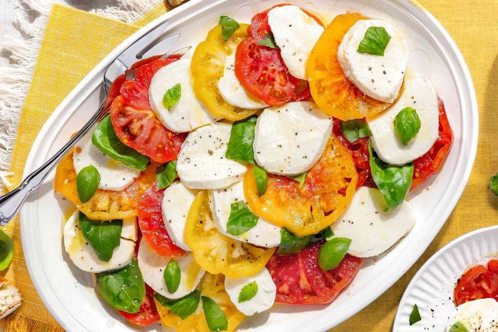 Caprese Salad with Fresh Mozzarella and Basil